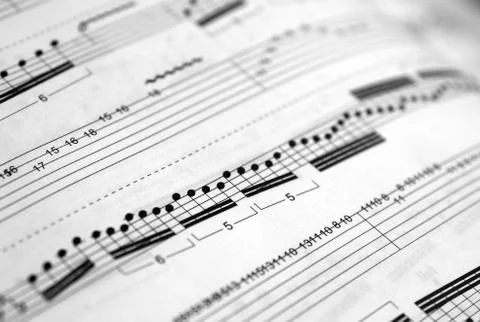 Sheetmusic Stock Photos