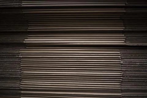 Sheets of cardboard. A stack of cardboard. Strong paper. Foto stock