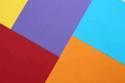 Sheets of colored paper. Stock Illustration