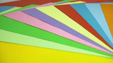 Sheets of colored paper. Multicolor background. Stock Photos