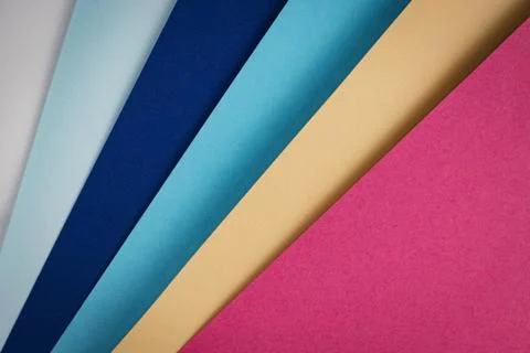 Sheets of colored paper Stock Photos
