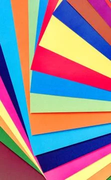 Sheets of colored paper Stock Photos