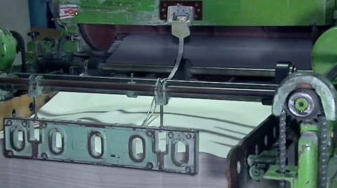 Sheets cut to the desired format in the stacked unit packs Stock-Footage 64372555