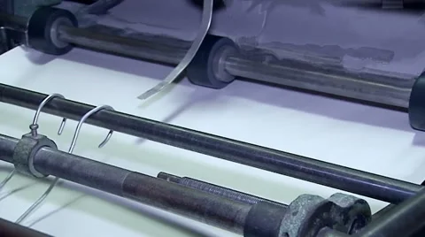 Sheets cut to the desired format in the stacked unit packs Stock Footage 64847523