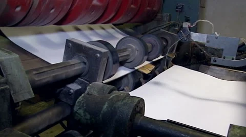 Sheets cut to the desired format in the stacked unit packs 3 Stock Footage 64850447