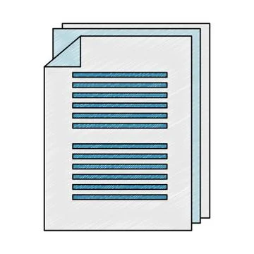 Sheets document symbol scribble 스톡 일러스트