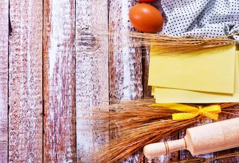 Sheets for lasagna Stock Photos