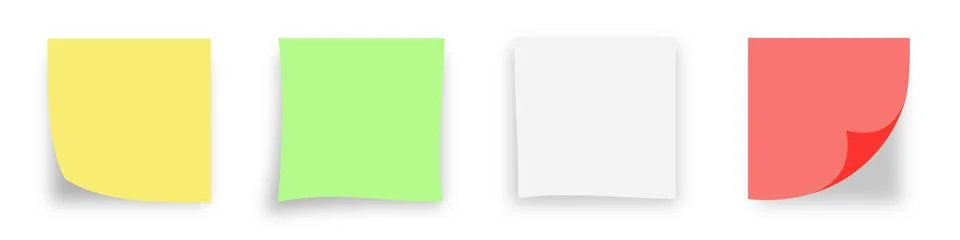 Sheets multicolor multicolor Stock Illustration