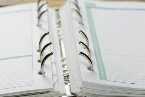 Sheets organizer closeup decompression clamp Stock Photos