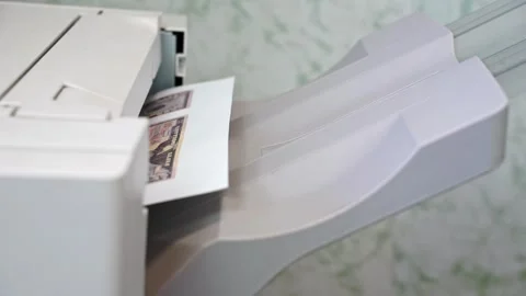 Sheets of paper are stuck in printer, do not come out of tray Failure, warranty 動画素材 278494012