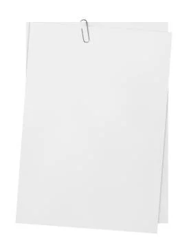 Sheets of paper with clip Stock Illustration
