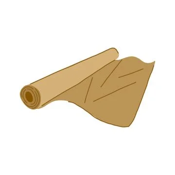 Sheets parchment paper cartoon vector illustration Stock Illustration