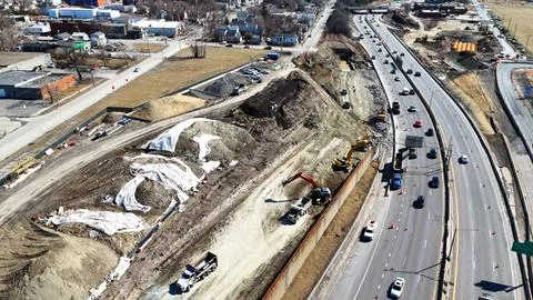 Sheets Ripple - Highway Construction - Syracuse, NY Stock Photos