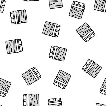 Sheets silk bed vector seamless pattern Stock Illustration