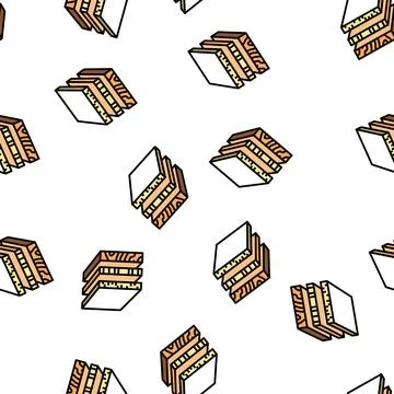 Sheets of wood materials vector seamless pattern Stock Illustration