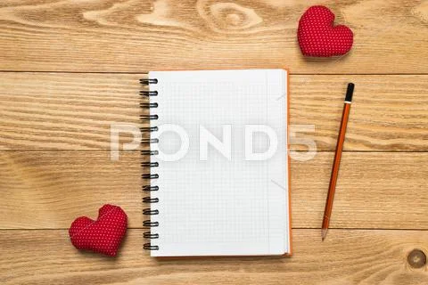 Sheets for writing message Stock Photos