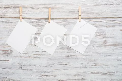 Sheets for writing message Stock Photos
