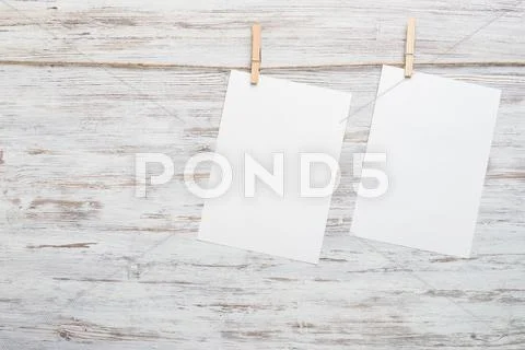 Sheets for writing message Stock Photos