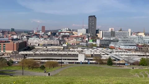 Sheffield Cityscape Stock Footage 152556934