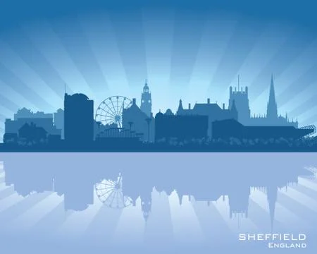 Sheffield, england skyline Stock Illustration