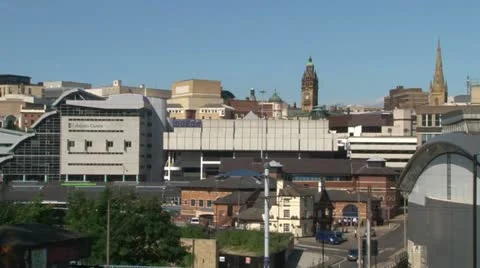 Sheffield Skyline Stock Footage 12364013