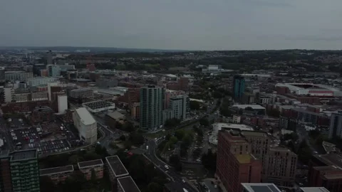 Sheffield, UK - Drone View 360 3 0342 库存影片 252207103