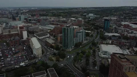 Sheffield, UK - Drone View Circle 2 0351 库存影片 252205310