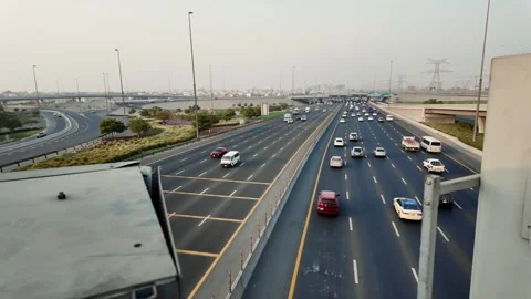 Sheikh Mohammed Bin Zayed Road Stock Footage 314252893