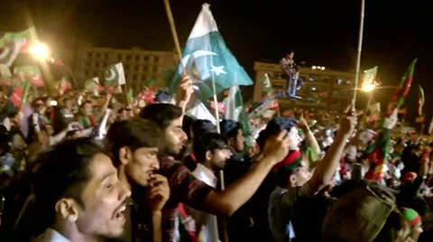 Sheikh Rasheed Chanting Go Nawaz Go Stock Footage 67586563