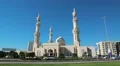 Sheikh Zayed Al Nahyan mosque, Dibba, United Arab Emirates HD Footage