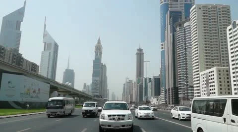 Sheikh Zayed backward drive Stock Footage 12211780