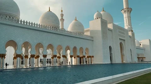 Sheikh Zayed Grand Mosque 1 Stock Footage 327472435