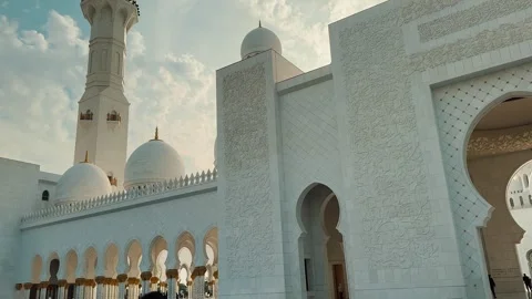 Sheikh Zayed Grand Mosque 10 Stock Footage 327472466