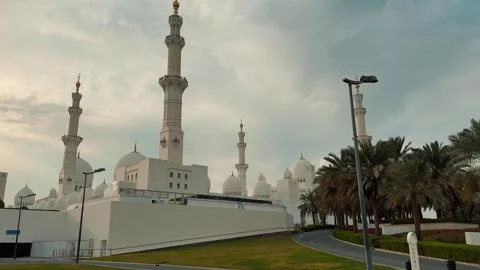 Sheikh Zayed Grand Mosque 17 Stock Footage 327472487
