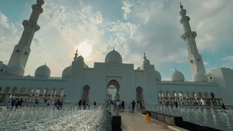 Sheikh Zayed Grand Mosque 3 Stock Footage 327472439