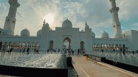 Sheikh Zayed Grand Mosque 4 Stock Footage 327472441