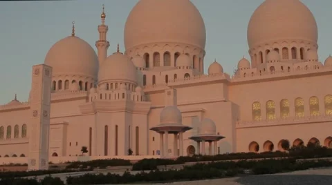 Sheikh Zayed Grand Mosque - Abu Dhabi Stock Footage 58253548