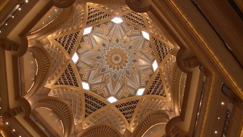 Sheikh Zayed Grand Mosque , Abu Dhabi, United Arab Emirates Stock Footage 128939148