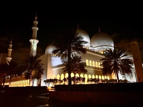 Sheikh Zayed Grand Mosque in abu dhabi United Arab Emirates Stock Photos