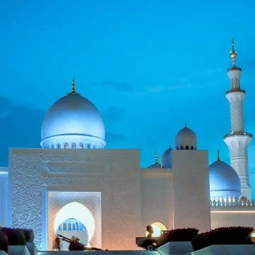 Sheikh Zayed Grand Mosque in Abu Dhabi Foto stock