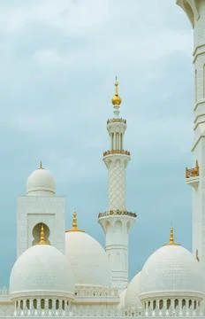 Sheikh Zayed Grand Mosque in Abu Dhabi Stock Photos