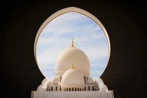 Sheikh zayed the grand mosque abu dhabi Stock Photos