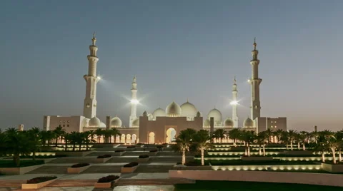 Sheikh Zayed Grand Mosque 動画素材 40023425