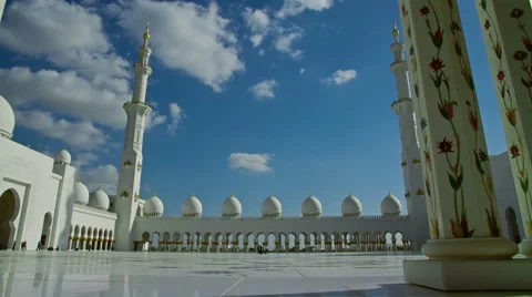 Sheikh Zayed Grand Mosque 動画素材 40030165