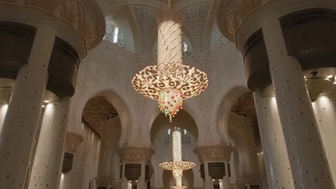 Sheikh Zayed Grand Mosque Stock Footage 233925973