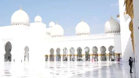 Sheikh Zayed Grand Mosque Stock Footage 248598333