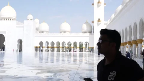 Sheikh Zayed Grand Mosque Stock Footage 248625627