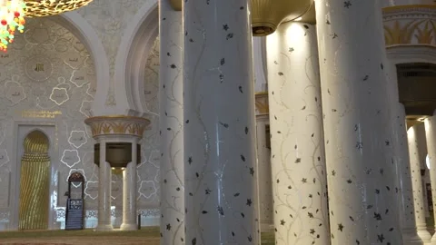 Sheikh Zayed Grand Mosque Stock Footage 248678378