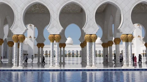 Sheikh Zayed Grand Mosque Stock Footage 248860570