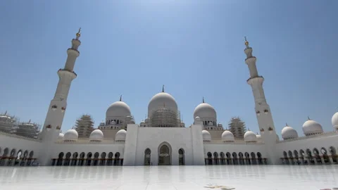 Sheikh Zayed Grand Mosque Stock Footage 248952086